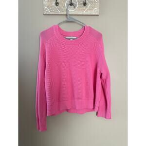 LOFT Bright Pink Knitted Pullover Women's Sweater